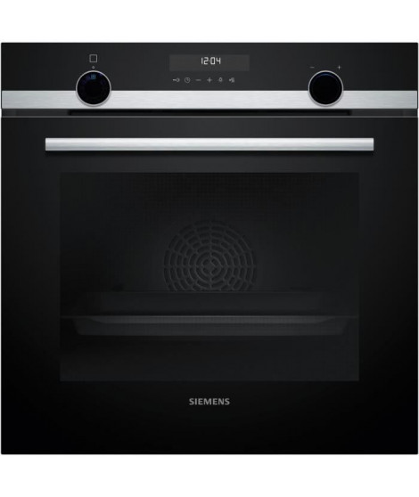 Four pyrolyse Softclose - SIEMENS IQ500 - HB578HBS7F - Noir - 8 modes de cuisson - 59,5 x 59,4 x 54,8 cm