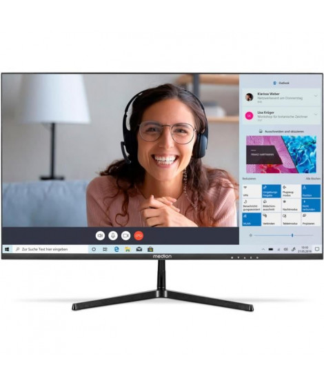 Moniteur grand écran - MEDION - AKOYA P52424 MD 20152 - 60,5 cm (24'') Full HD - HDR10 - DP - HDMI