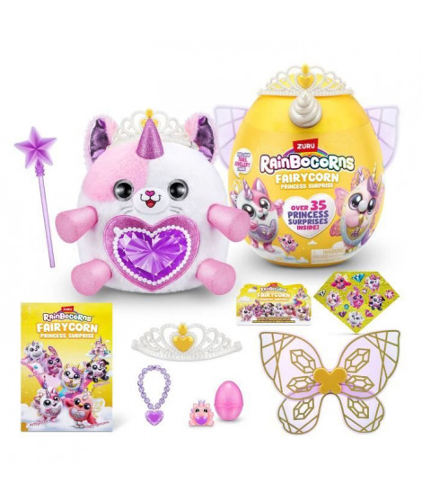 Peluches Interactives - ZURU - Fairycorn Princess S6 - 6 princesses fées a collectionner avec plus de 35 surprises