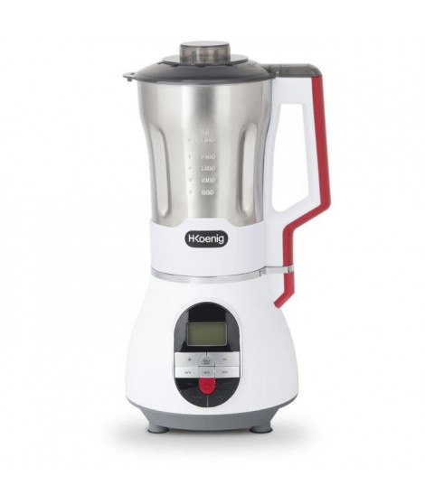 Blender chauffant - H.Koenig - MXC36 - 900 W - 1,4 L - Inox - 3 vitesses + Pulse