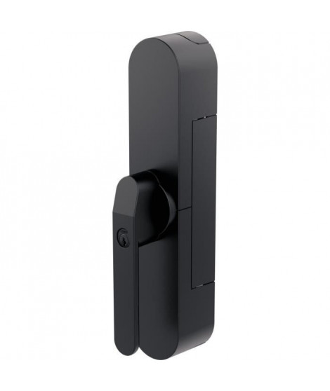 Verrou de sécurité porte de terrasse - ABUS - WINTECTO One FCA4100 BK - Technologie SmartX, capteur d'alarme 3D