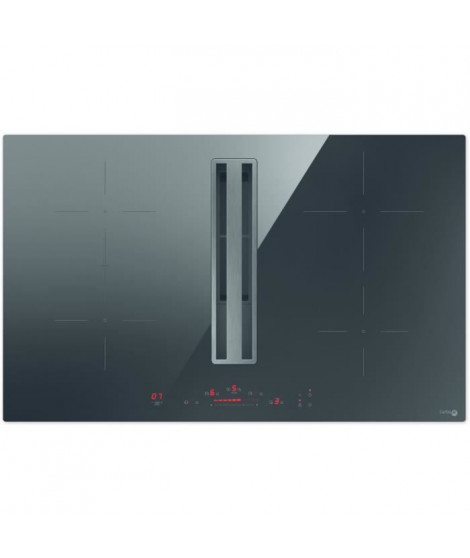 Plaque a induction aspirante - TURBOAIR - Impulso - 4 feux - 83 cm - Noir
