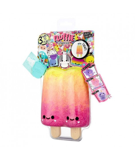 Fluffies Stuffiez - Peluche ASMR a personnaliser - Glâce a l'eau - Rembourrage a retirer et découvrir un autre personnage - D…