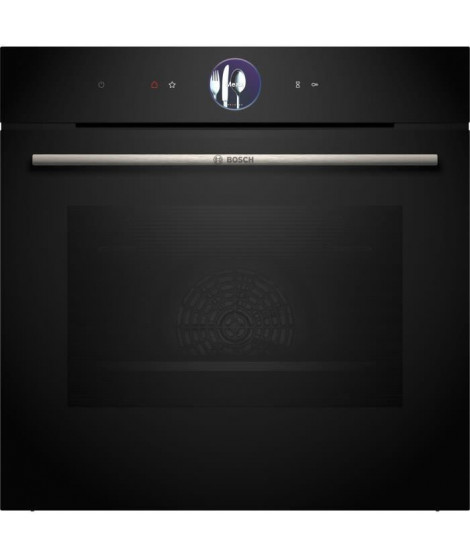Four multifonction pyrolyse Softclose - BOSCH SER8 - HBG7764B1F - Noir - 71 L - Classe énergie A+  - 59,5 x 59,4 x 54,8 cm