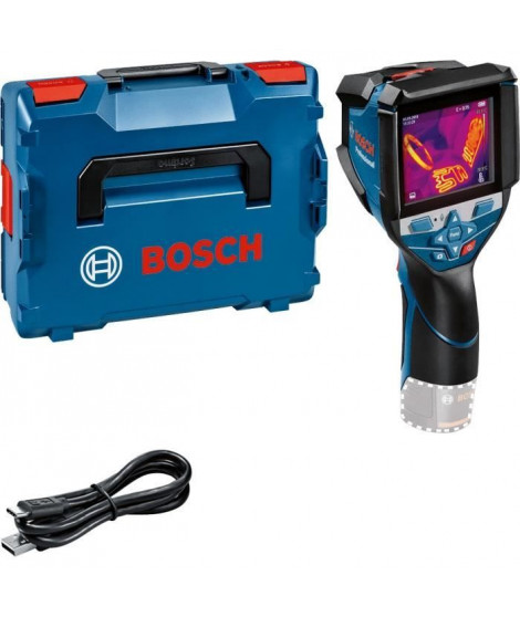Caméra thermique Bosch Professional GTC 600 C sans batterie, calages L-Boxx, cable USB-C, en L-Boxx - 0601083508