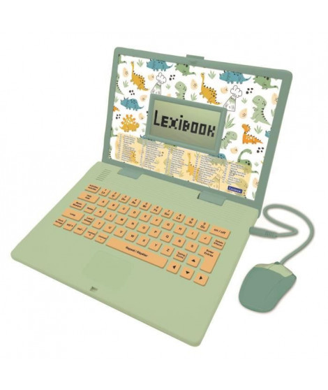 Lexibook - Ordinateur éducatif bilingue Dinosaure - 124 activités (EN/FR)
