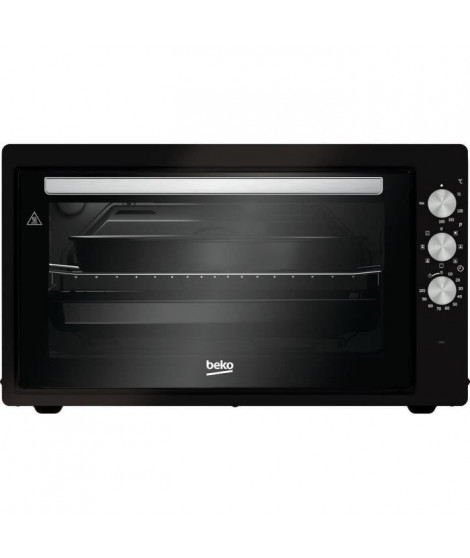 Mini-four - BEKO - BMF50CB - 50 L - Multifonction - Chaleur brassée - Catalyse de fond - 7 fonctions - 2400 W - Noir