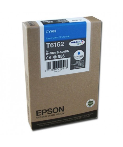 EPSON Pack de 1 Cartouche T6162 - Cyan - Standard 53ml