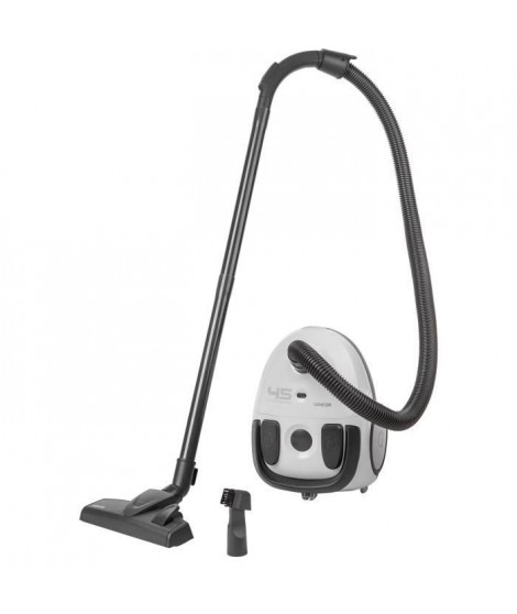 Aspirateur traîneau avec sac - SENCOR - SVC 45WH-EUE3 - Moteur ECO 850 W - 79 dBA - 1,5 L - Blanc