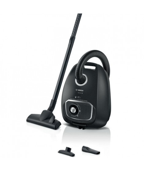 BOSCH Serie 4 BGB41BA1 - Aspirateur traineau sac - Rayon d'action 11 m - Capacité sac 4L - 75 dB - 700 W - Noir