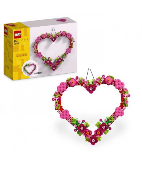 LEGO 40638 Décoration en Forme de Coeur - Jouet Pour Enfants de 9 Ans et Plus