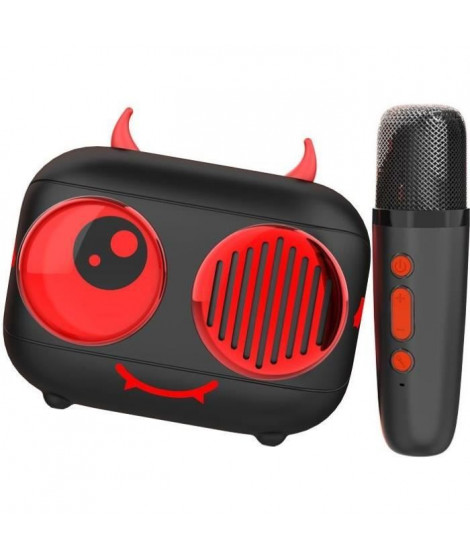 Kit karaoké / Enceinte Bluetooth et micro sans fil - CGV - DIABLO, Effets voix magiques, Autonomie 8h, Recharge USB