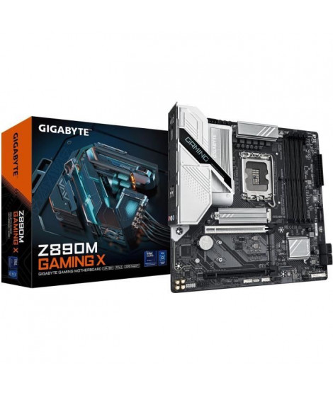Carte mere - GIGABYTE - Z890M GAMING X - Socket 1851 - DDR5 SDRAM - M.2 PCIe 5.0