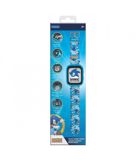 Montre avec écran couleurs Sonic avec camera et carte mémoire de 8 Go