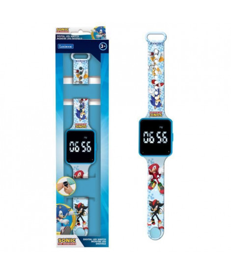 Lexibook - Sonic - Montre LED connectée - Bracelet ajustable