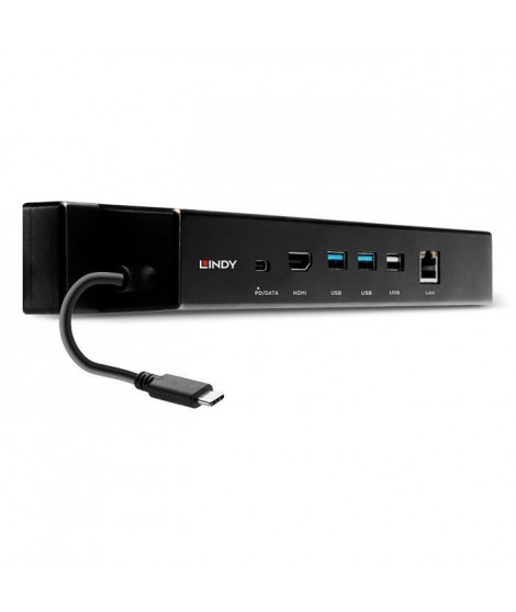 LINDY - 43319 - Mini Docking Station USB 3.2 Gen 2 Type C - HDMI, PD 3.0 100W, USB 3.2 Gen 2, Gigabit