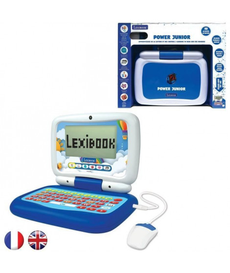 Ordinateur portable éducatif parlant bilingue FR/EN pour un total de 40 activités réparties en 6 catégories