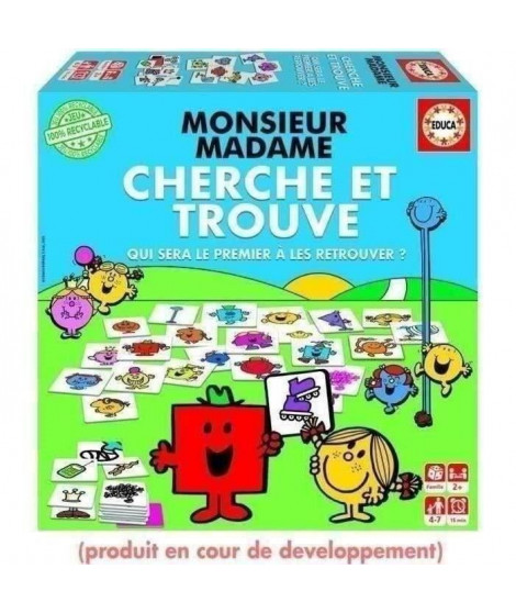 Jeu d'apprentissage - EDUCA - Monsieur Madame - Cherche Et Trouve