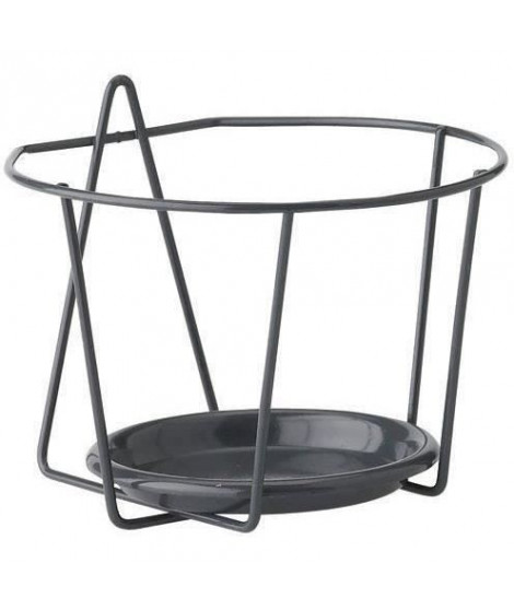 Porte Pot Mural - GARDEN ID - 21 cm Anthracite - Bonne Taille - Tout-en-Un - Robuste et Durable