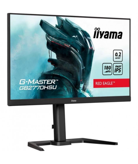 Ecran PC - IIYAMA - GB2770HSU-B6 - 27 IPS FHD 1920 x 1080 - 0,2ms - 180Hz - HDMI DP - Noir