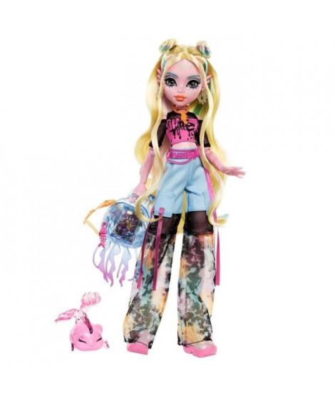 Monster High-Poupée Lagoona Blue-Poupée avec animal et accessoires HXH75
