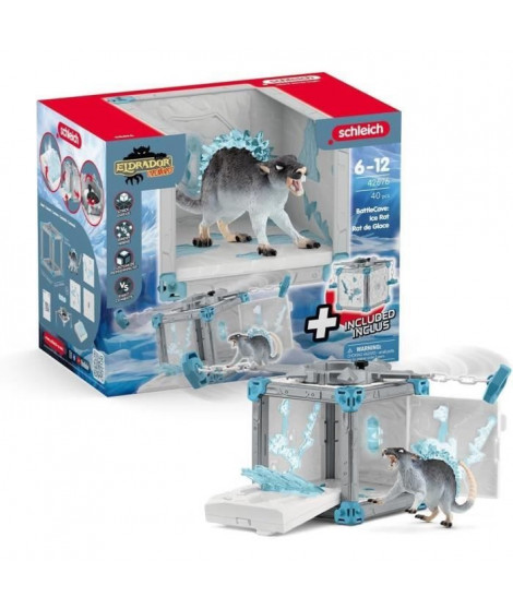 BattleCave Rat de Glace, Extension de l'arene, SCHLEICH 42676 Eldrador Creatures, des 7 ans