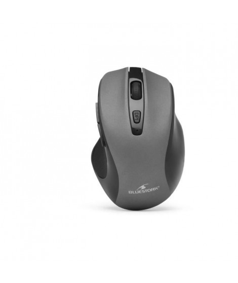 Souris Sans Fil - BLUESTORK - OFFICE 75 - Rechargeable - PC/MAC - Gris