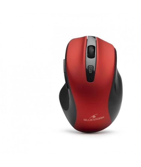 Souris Sans Fil - BLUESTORK - OFFICE 75 - Rechargeable - PC/MAC - Rouge