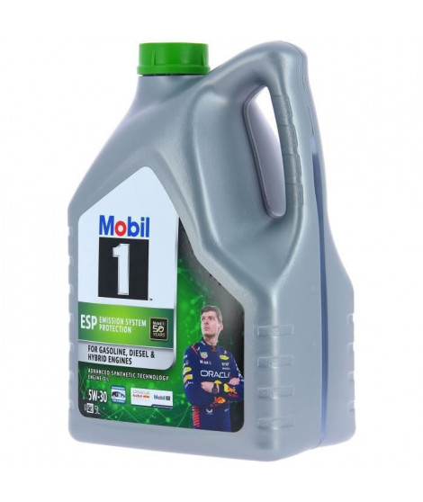 Bidon huile de moteur - MOBIL1 - 5W30 ESP - 5 L - 4 saisons