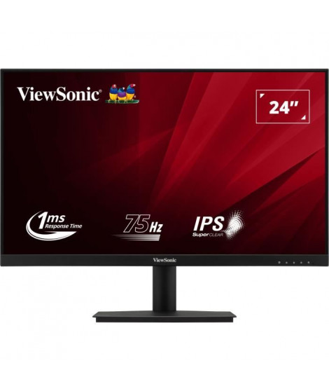 Ecran PC - VIEWSONIC - VA240-H-2 - 24 FHD - Dalle IPS - 1 ms - 75 Hz - HDMI / VGA
