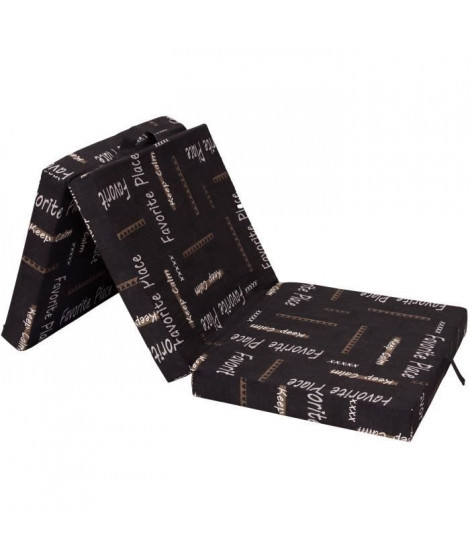 Chauffeuse pliante - SAMBA - Multi-position - Motif - 190 x 70 x 9 cm