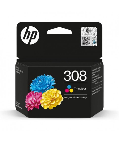 Cartouche d'encre HP 308 authentique tricolore (7FP20UE) pour HP Envy 6110, 6120, 6130, 6520, 6530