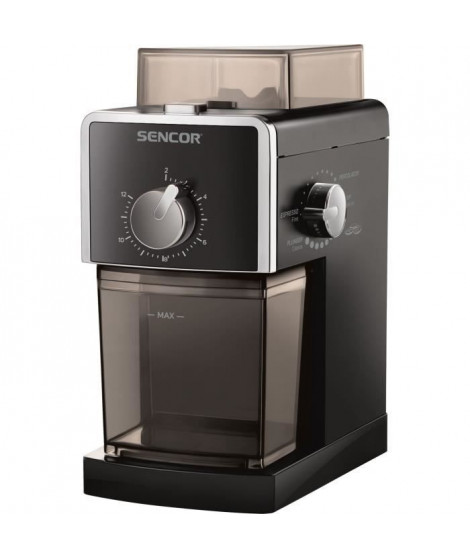 Moulin a café électrique - SENCOR - SCG 5050 BK - 110 W - 180 g de grains - Noir