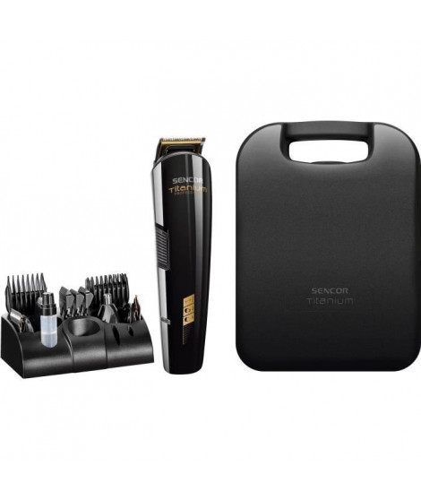 Tondeuse a cheveux professionnelle - SENCOR - SHP 8305BK - 12 accessoires - Noir