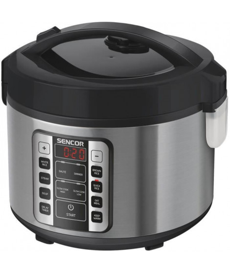 Cuiseur a riz multifonctionnel - SENCOR - SRM 3151BK - 700 W - 1,5 L - Acier inoxydable