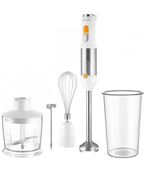 Mixeur plongeant 5 en 1 - SENCOR - SHB 6301WH - 1200 W - Blanc