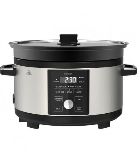 Mijoteuse - SENCOR - SPR 5520SS - 5,5 L - Gris / Noir