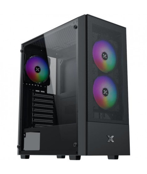 Boîtier PC Moyen Tour sans alim - XIGMATEK HERO II Air 3F (Noir) - ATX/Micro ATX - 3x120mm FRGB - Mesh - USB 3.0/2.0