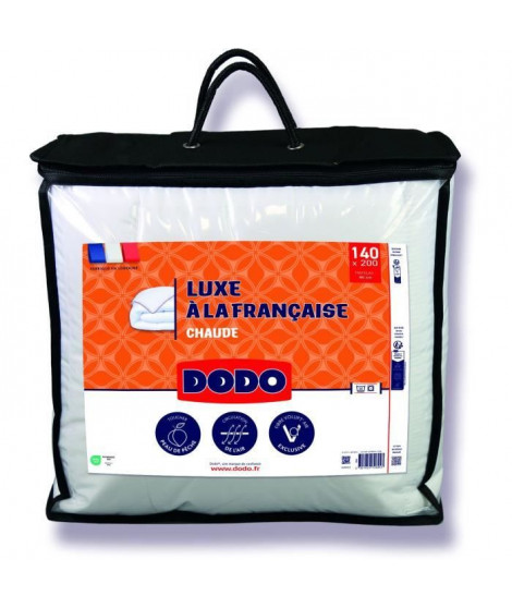 DODO - Couette - Luxe a la Française - 140 x 200 cm - 350g/m² - VOLUPT'AIR - Blanc