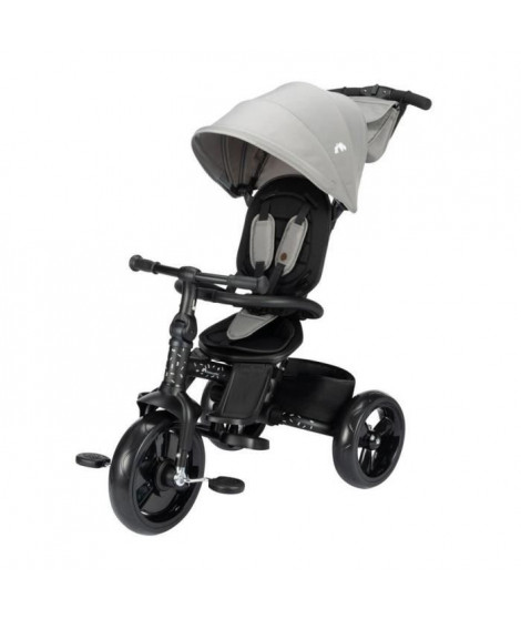 BEBECONFORT WINDY, Tricycle, pliage compact, confortable, siege réversible, de 10 mois a 5 ans, Tinted Gray