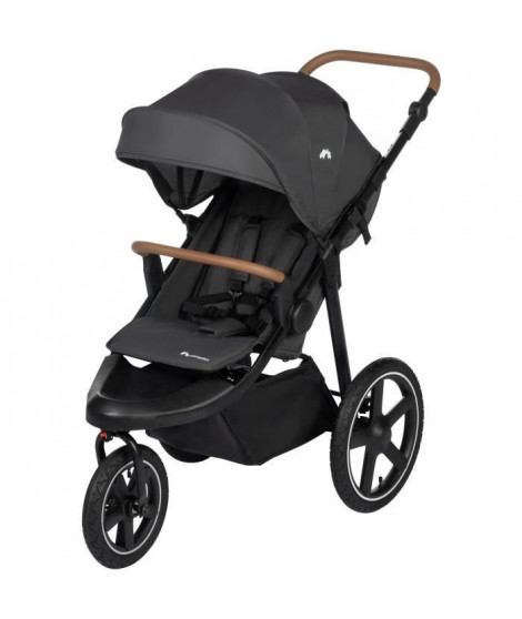 Bebeconfort Cloudy Poussette 3 roues Tout Terrain, 0 a 4 ans (22kg max) Inclinable, Pliage rapide, Guidon réglable, Mineral