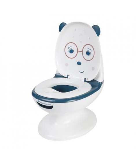 BEBECONFORT Mini toilette Panda, Pot avec bruit de chasse d'eau, Bleu