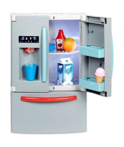 Little Tikes - Mon 1er frigo - Jeu d'imitation - Distributeur de glaçons réaliste - Lumieres et bruits réalistes - Nourriture…