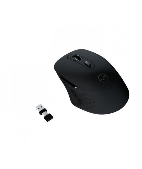 Souris sans fil - MOBILITY LAB - Omega - Bluetooth et récepteur 2,4GHz - Noir - Clics silencieux - Précision réglable