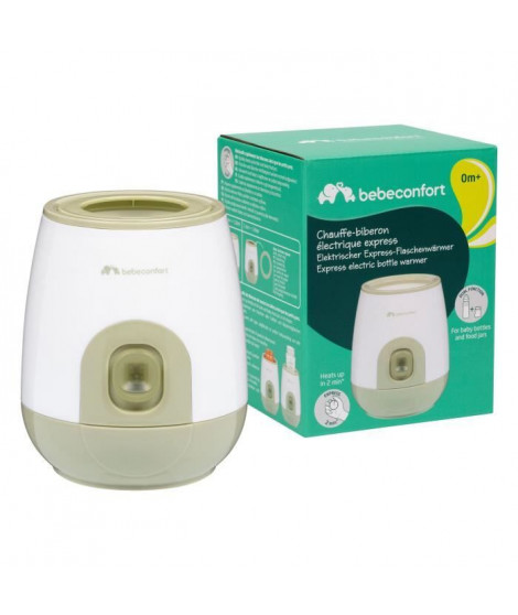BEBECONFORT Chauffe biberon express Automatique, rapide, 2 min de chauffe, pratique, adaptable sur différents biberons