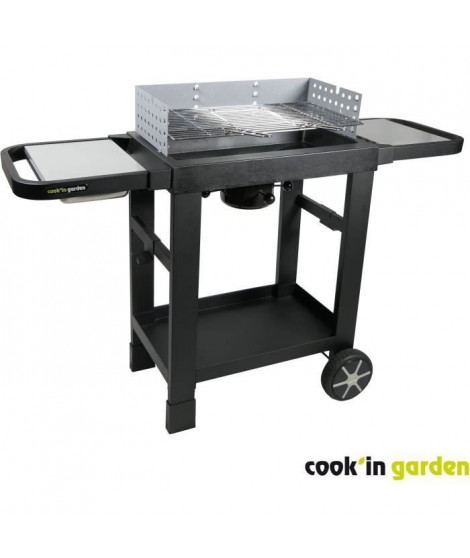 Barbecue au charbon de bois - COOK'IN GARDEN - EASY 60 - Noir