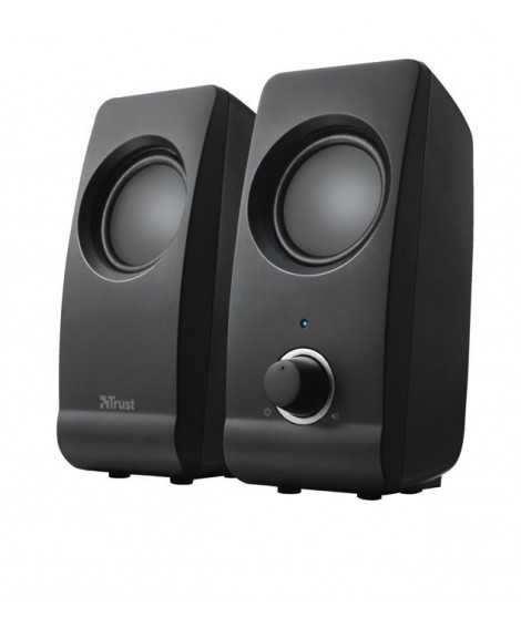 Trust Remo Enceinte PC USB 2.0, 16 W, Haut Parleur USB, Jack 3,5 mm, pour Ordinateur Portable, PC, Baffle Bureau Plug & Play …