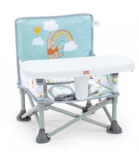 DISNEY BABY Chaise d'appoint Winnie l'ourson, réhausseur Pop 'n Sit, intérieur, extérieur, pratique et compacte, pliage rapide,