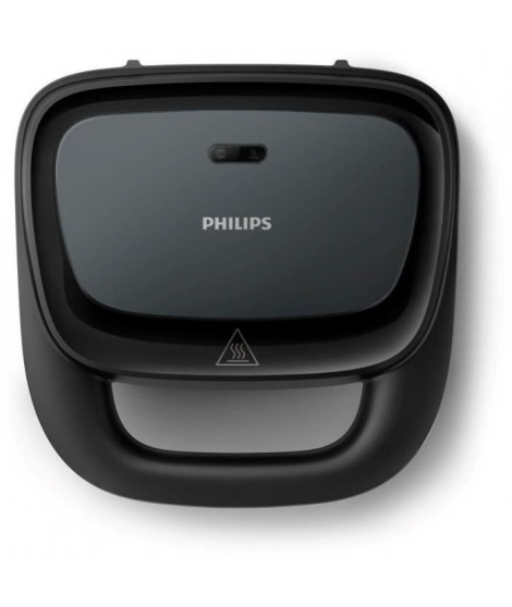 Appareil a croque-monsieur - PHILIPS - HD2331/90 - 750 W - Plaques triangulaires - Noir