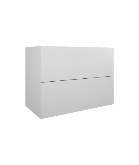 CAISSON DOMAO L90 2 TIROIRS POUR SIMPLE VASQUE BLANC L88XH64XP45
